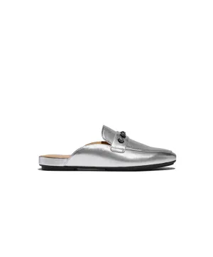 Womens Fitflop Shoes Fitflop Delicato Crystal Cluster Soft M/Leather Mules Silver