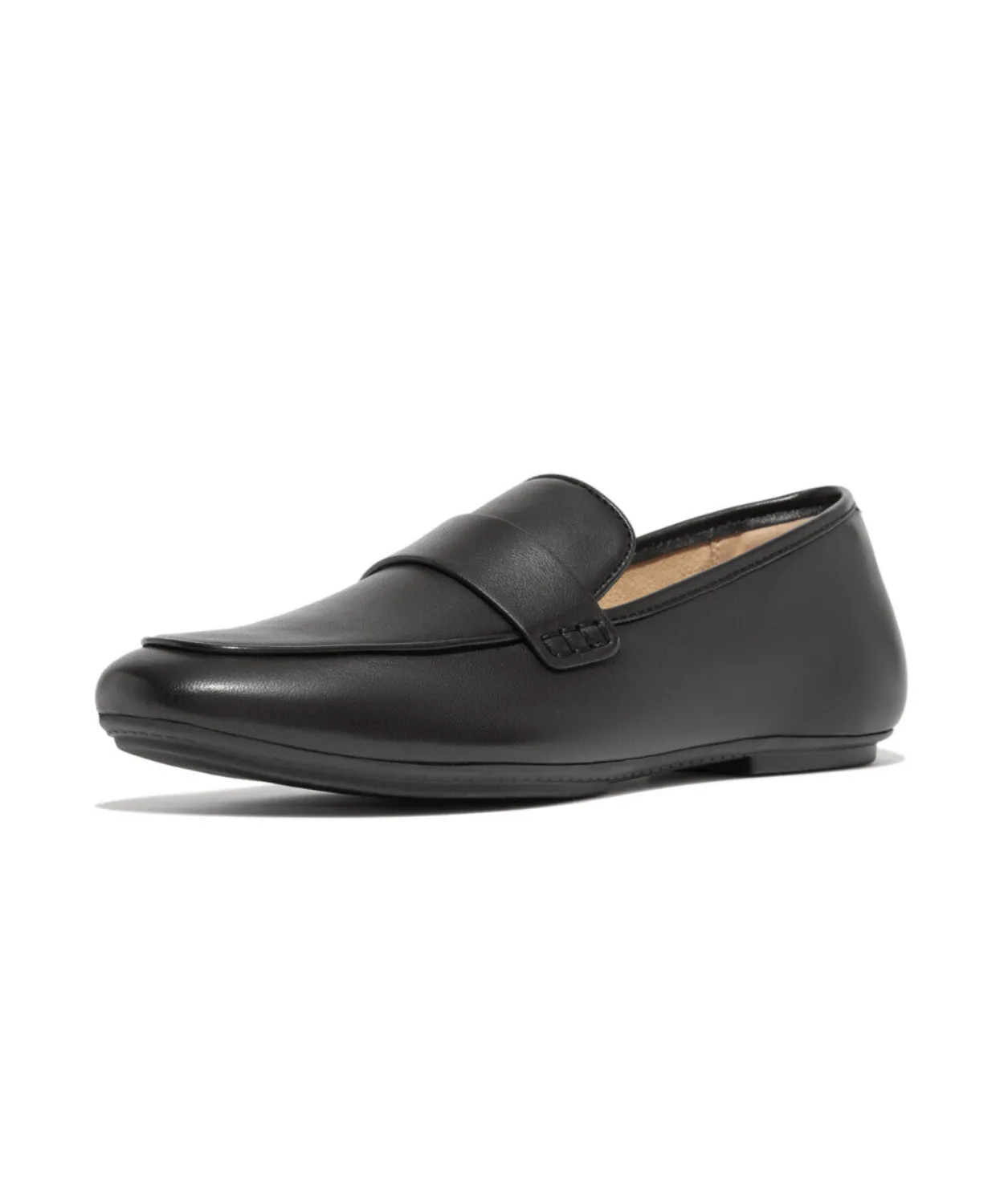 Womens Fitflop Shoes Fitflop Delicato Soft Leather Loafers Black