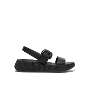 Womens Fitflop Shoes Fitflop F-Mode Espadrille Bucke L Flatform Sandals Black