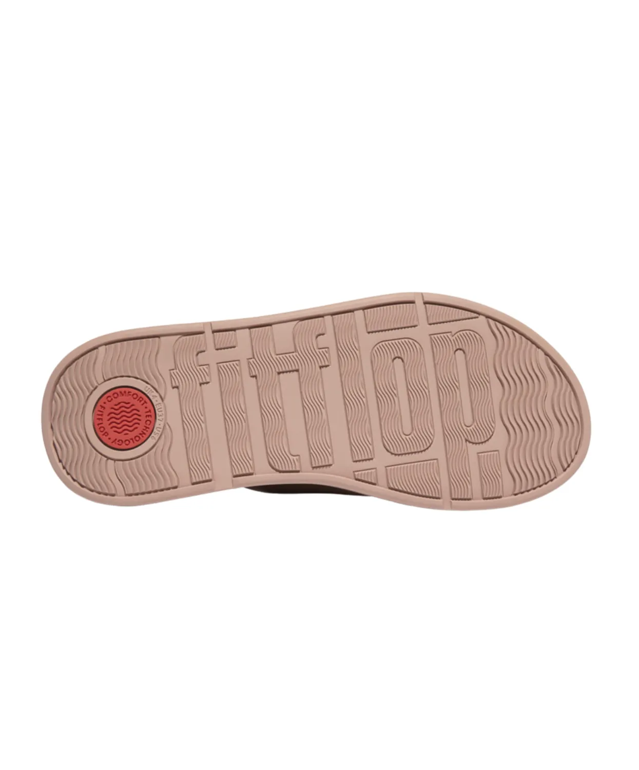 Womens Fitflop Shoes FitFlop F-Mode Leather Flatform Toe Post Sandals Beige