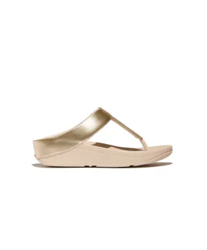 Womens Fitflop Shoes Fitflop Fino Glitterdust Metallic Toe-Post Sandals Platino