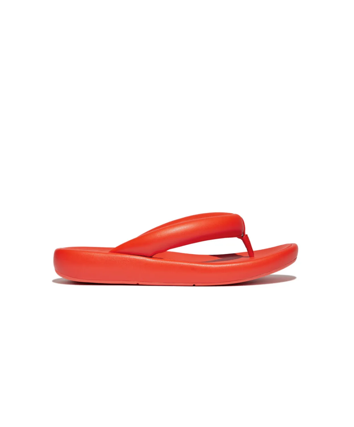 Womens Fitflop Shoes Fitflop IQushion D-Luxe x Roksanda Padded leather Flip Flops Tangerine