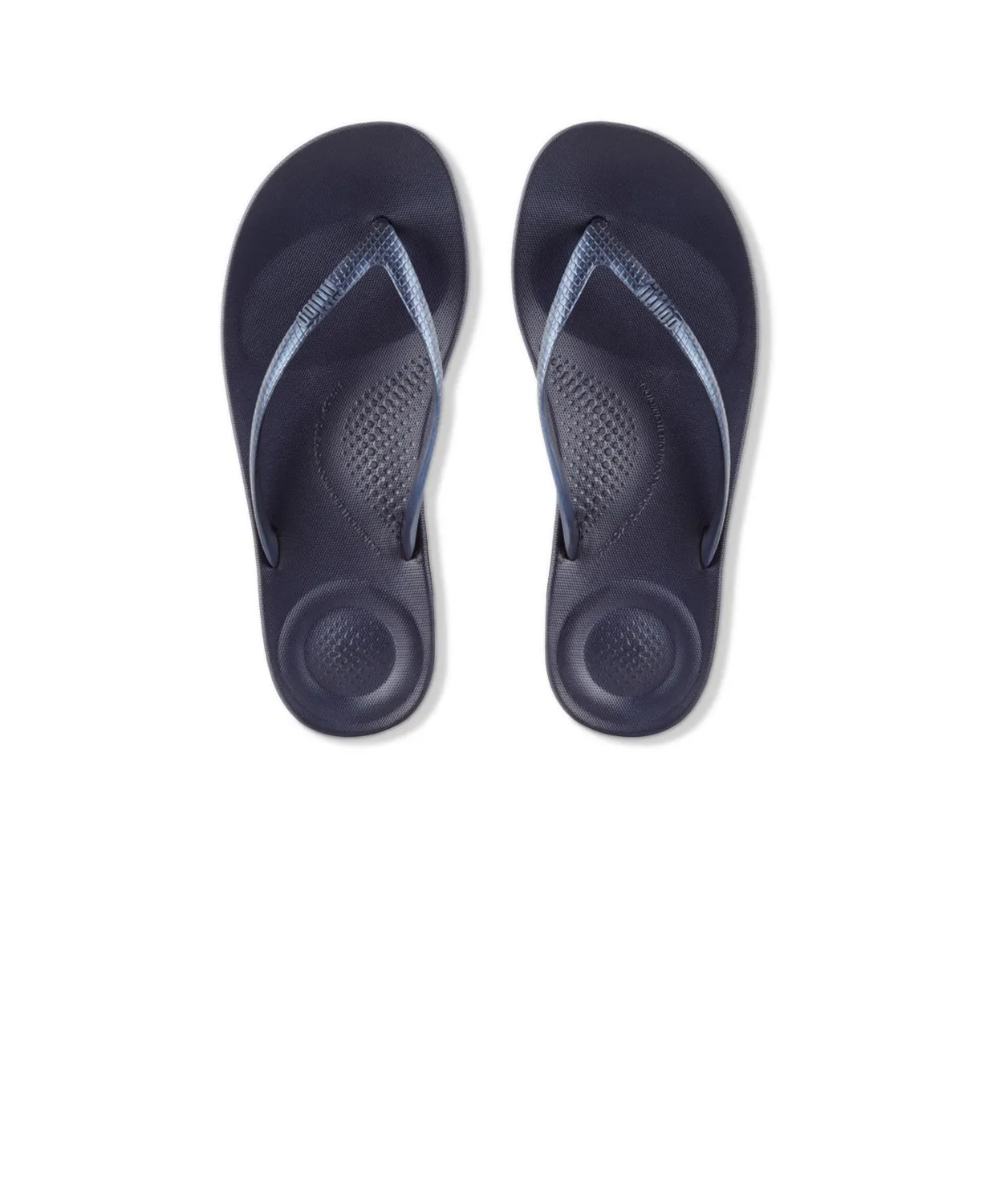 Womens Fitflop Shoes FitFlop iQushion Ergonomic Thongs Navy
