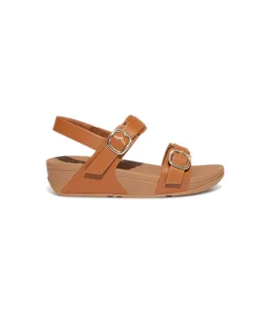 Womens Fitflop Shoes FitFlop Lulu Adjustable Leather Back-Strap Sandals Brown