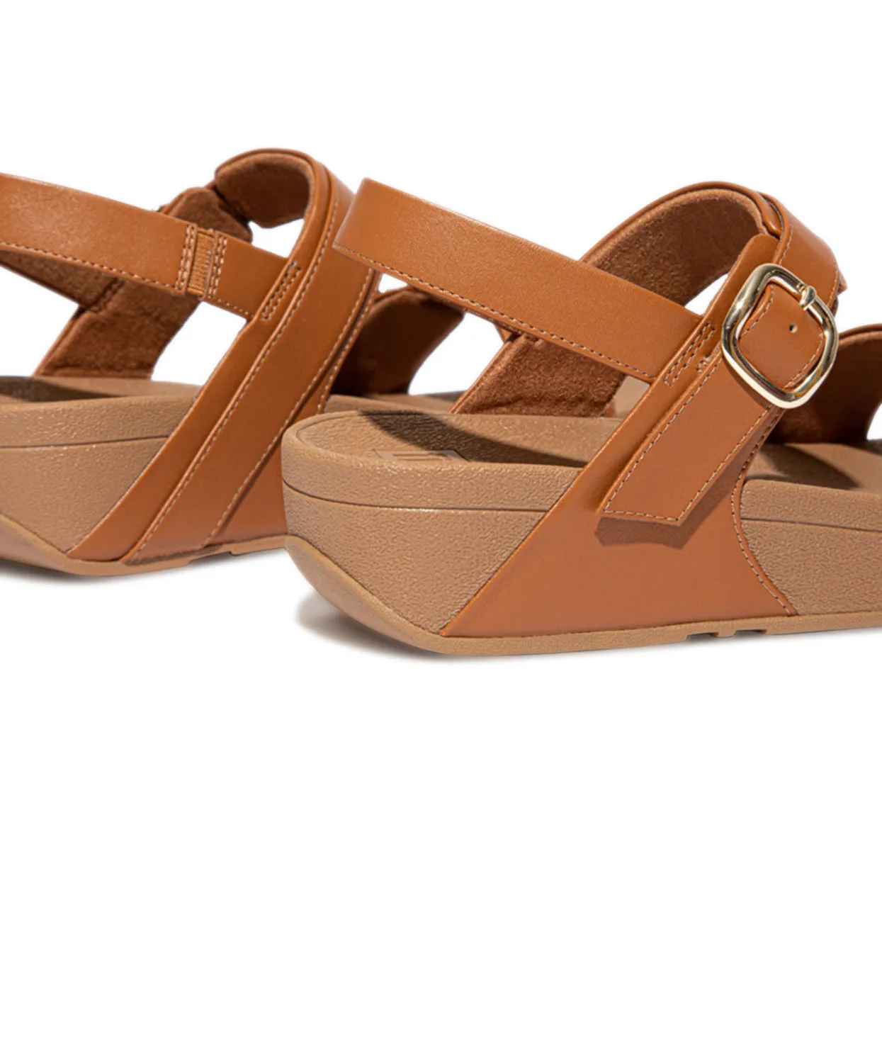 Womens Fitflop Shoes FitFlop Lulu Adjustable Leather Back-Strap Sandals Brown