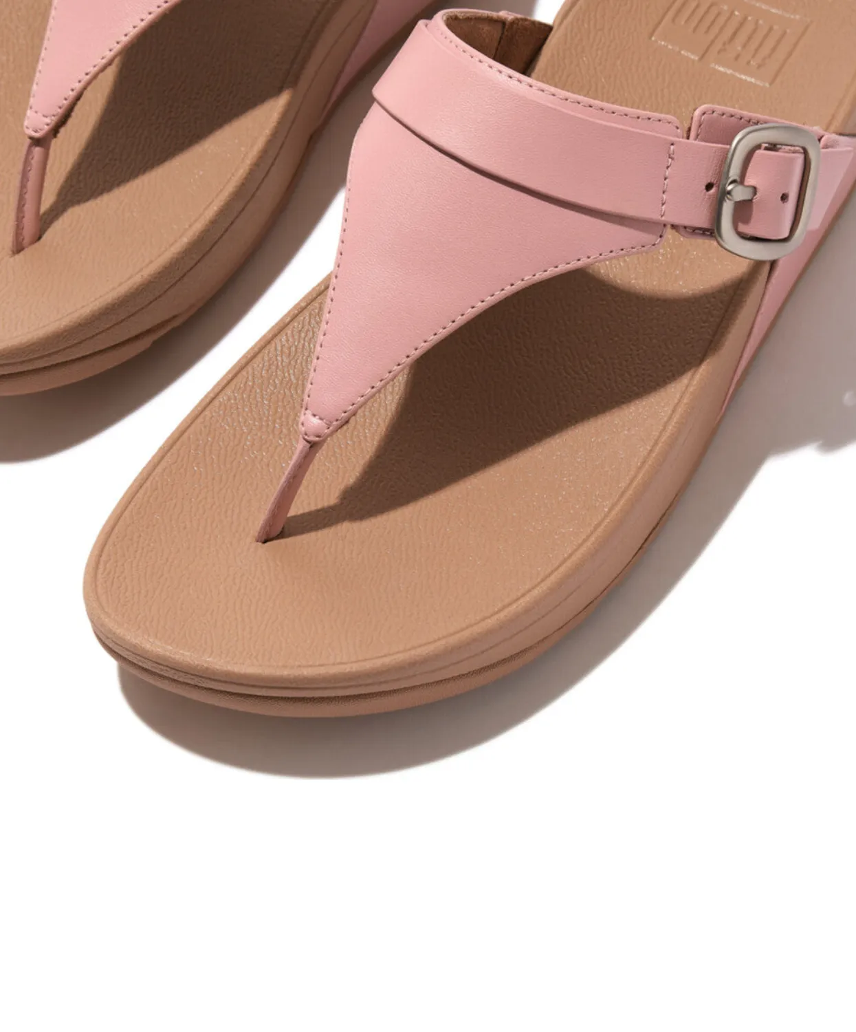 Womens Fitflop Shoes FitFlop Lulu Adjustable Leather Toe Post Sandals Pink