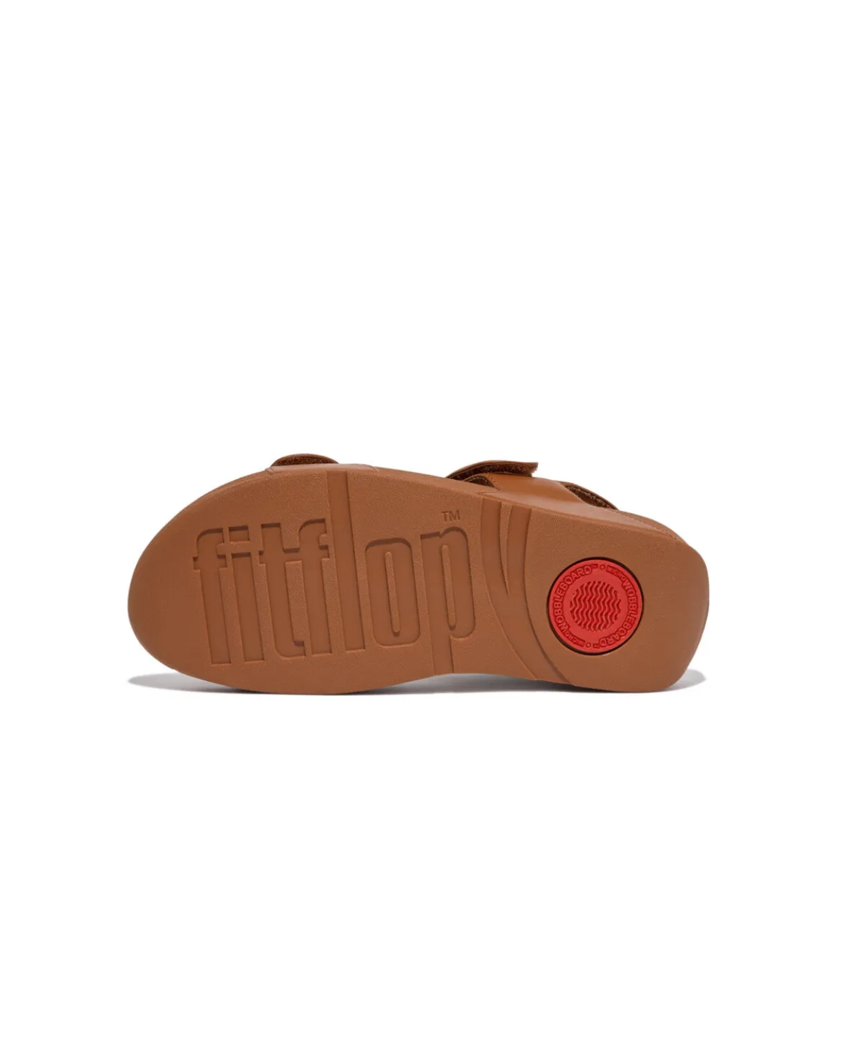 Womens Fitflop Shoes FitFlop Lulu Adjustable Velcro Leather Back-Strap Tan
