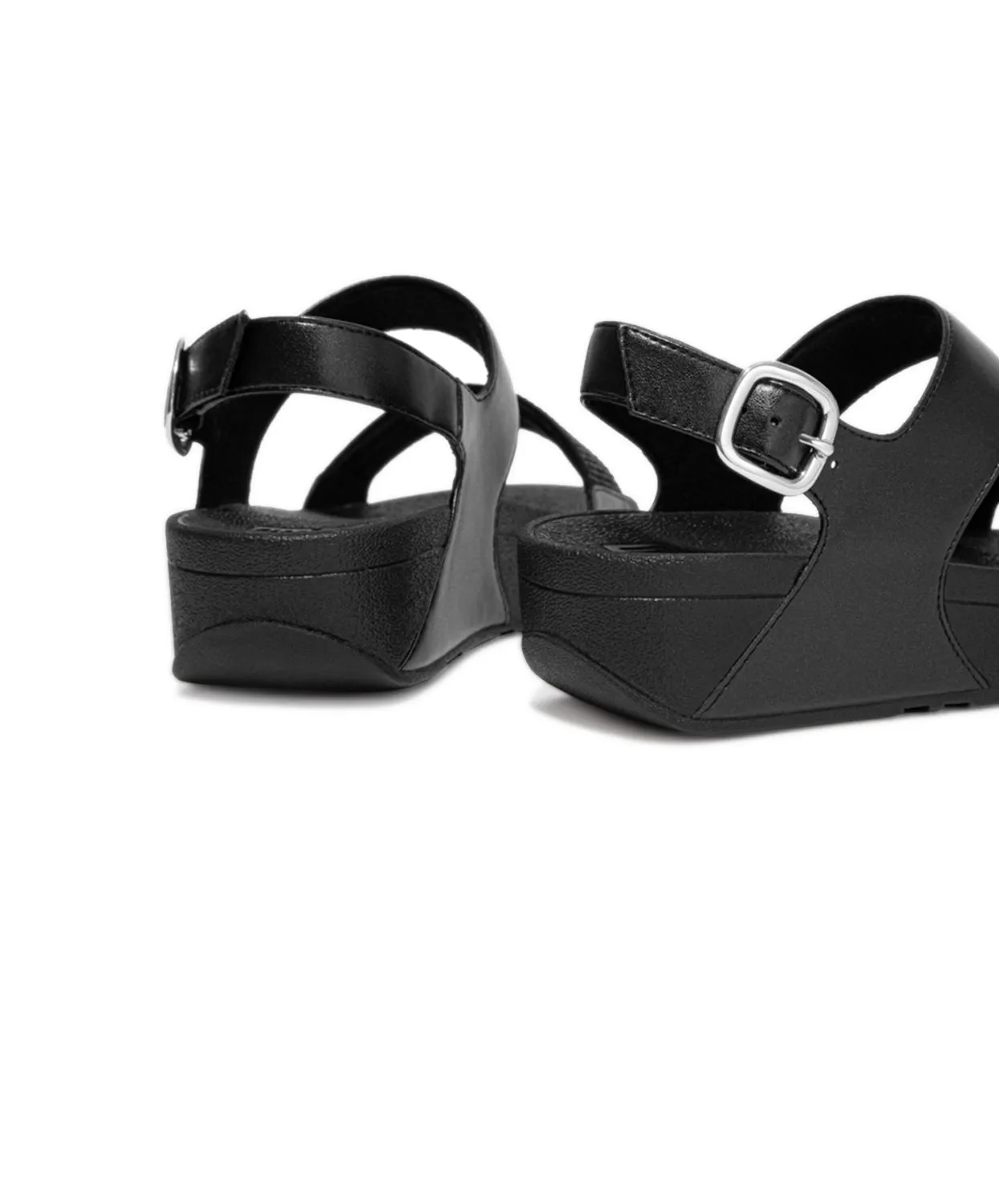 Womens Fitflop Shoes FitFlop Lulu Crystal Embellished Back-Strap Sandals Black