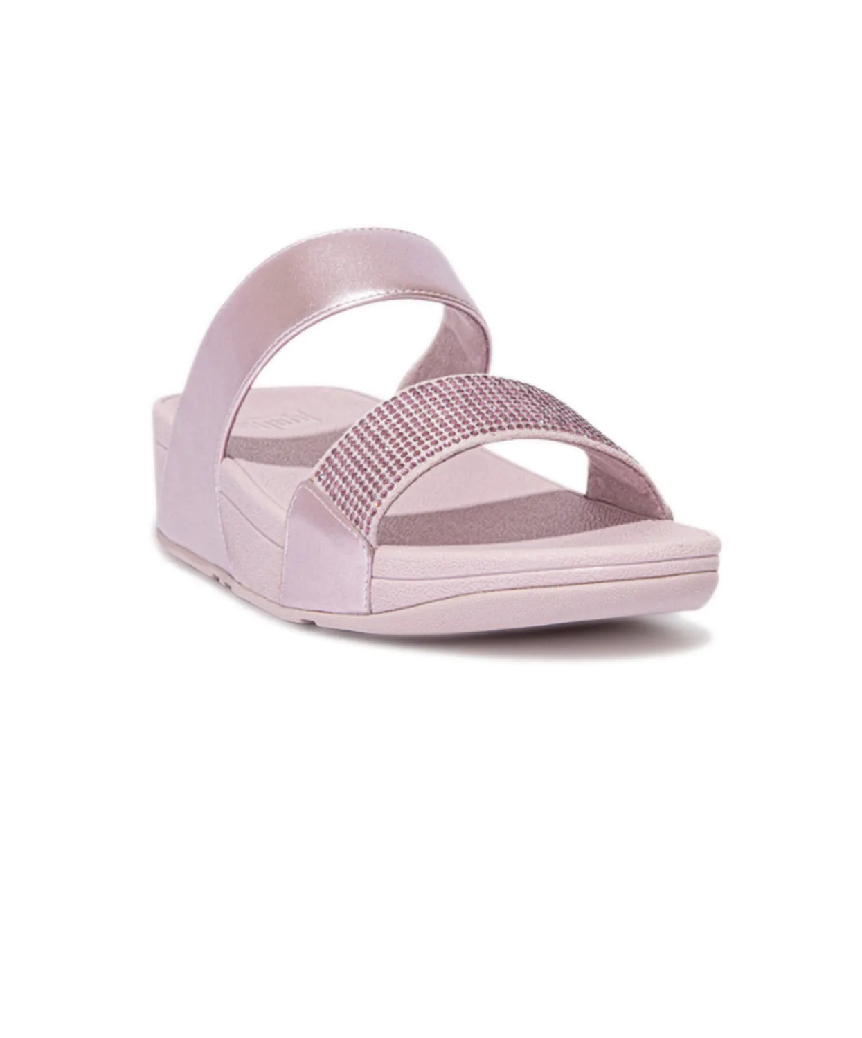 Womens Fitflop Shoes FitFlop Lulu Crystal Embellished Slides Purple