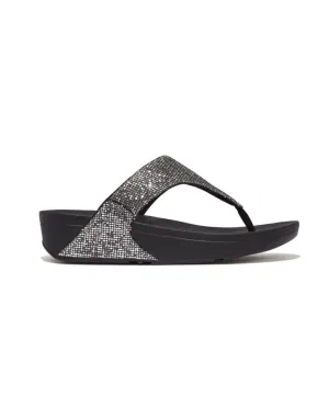Womens Fitflop Shoes Fitflop Lulu Glitterball Toe Post Silver