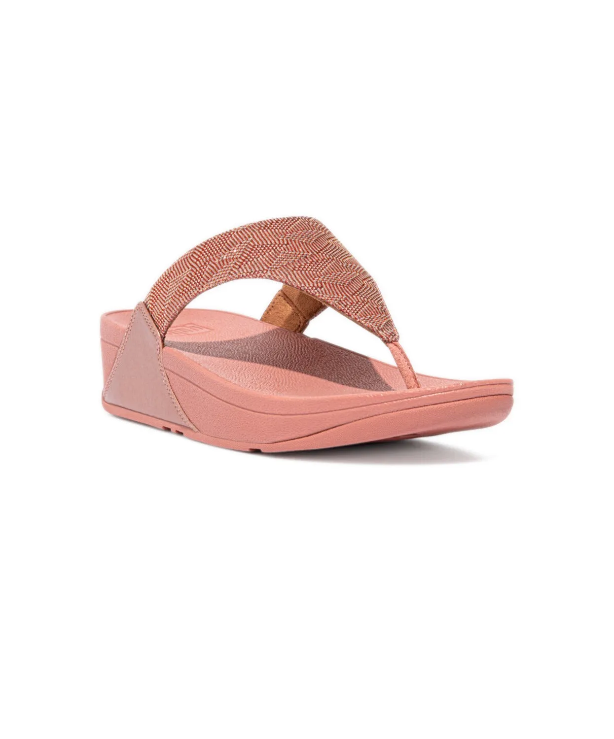 Womens Fitflop Shoes FitFlop Lulu Glitz Toe Post Sandals Pink