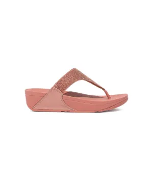 Womens Fitflop Shoes FitFlop Lulu Glitz Toe Post Sandals Pink