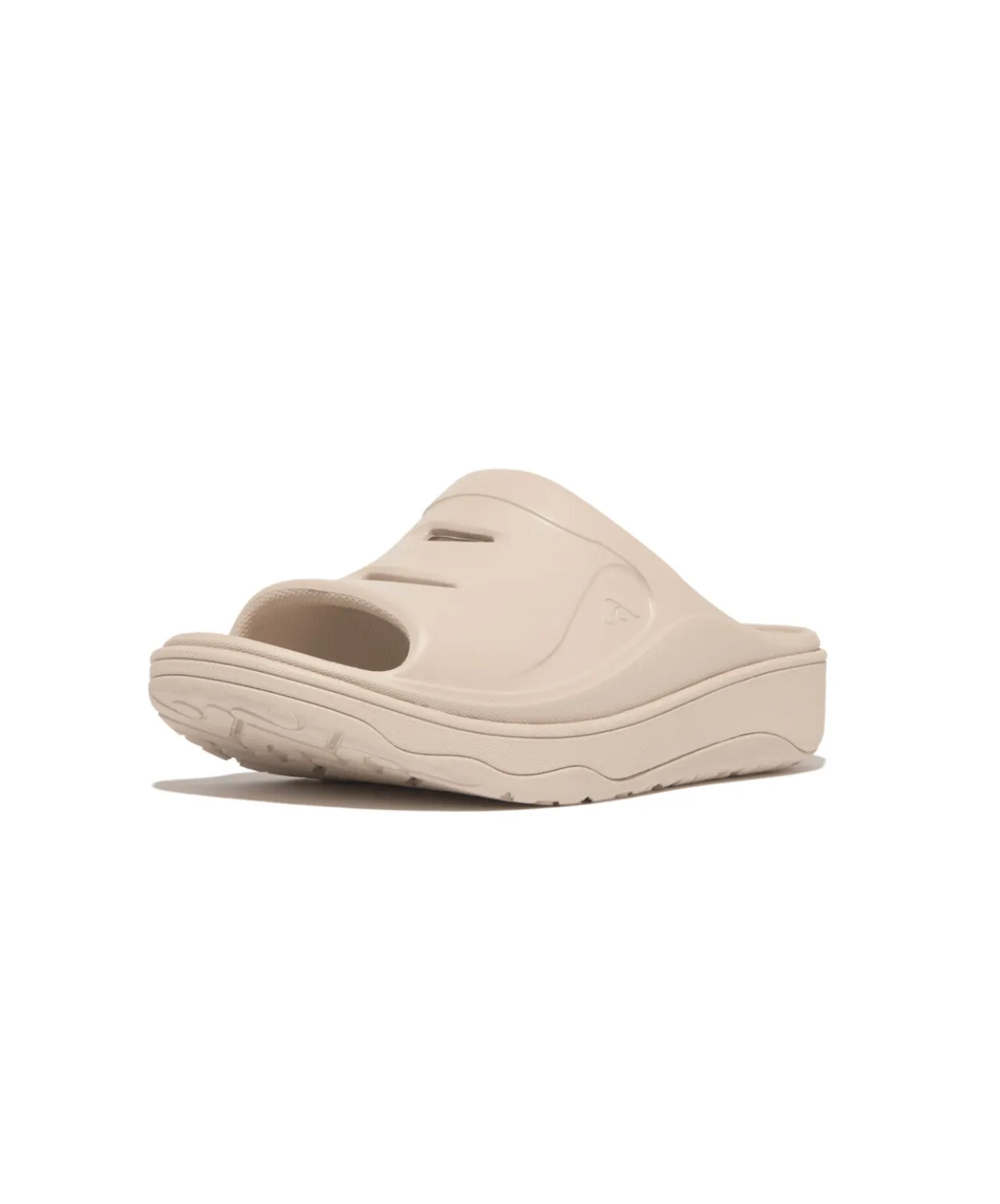 Womens Fitflop Shoes Fitflop Relief Recovery Slides Beige
