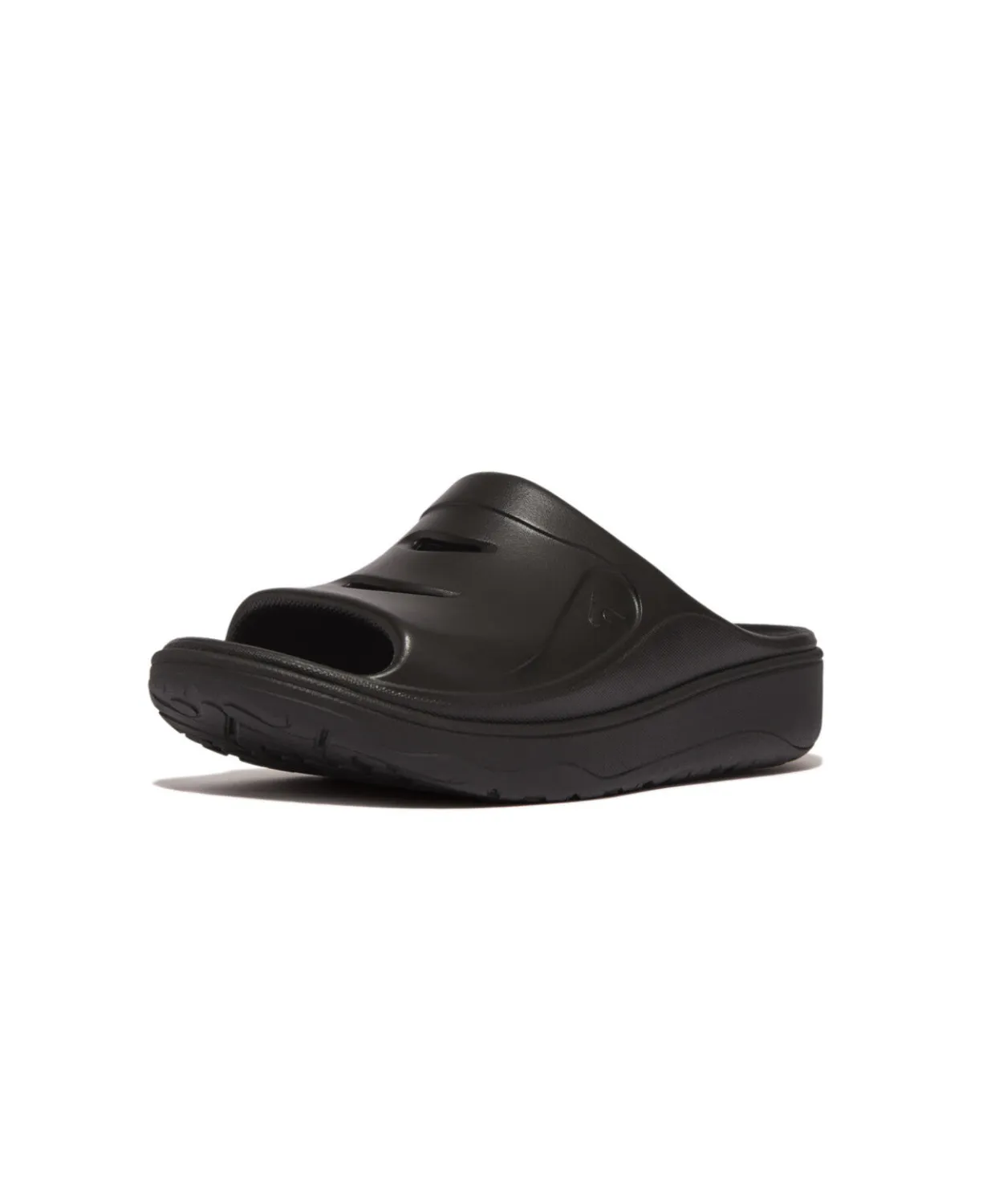 Womens Fitflop Shoes Fitflop Relief Recovery Slides Black