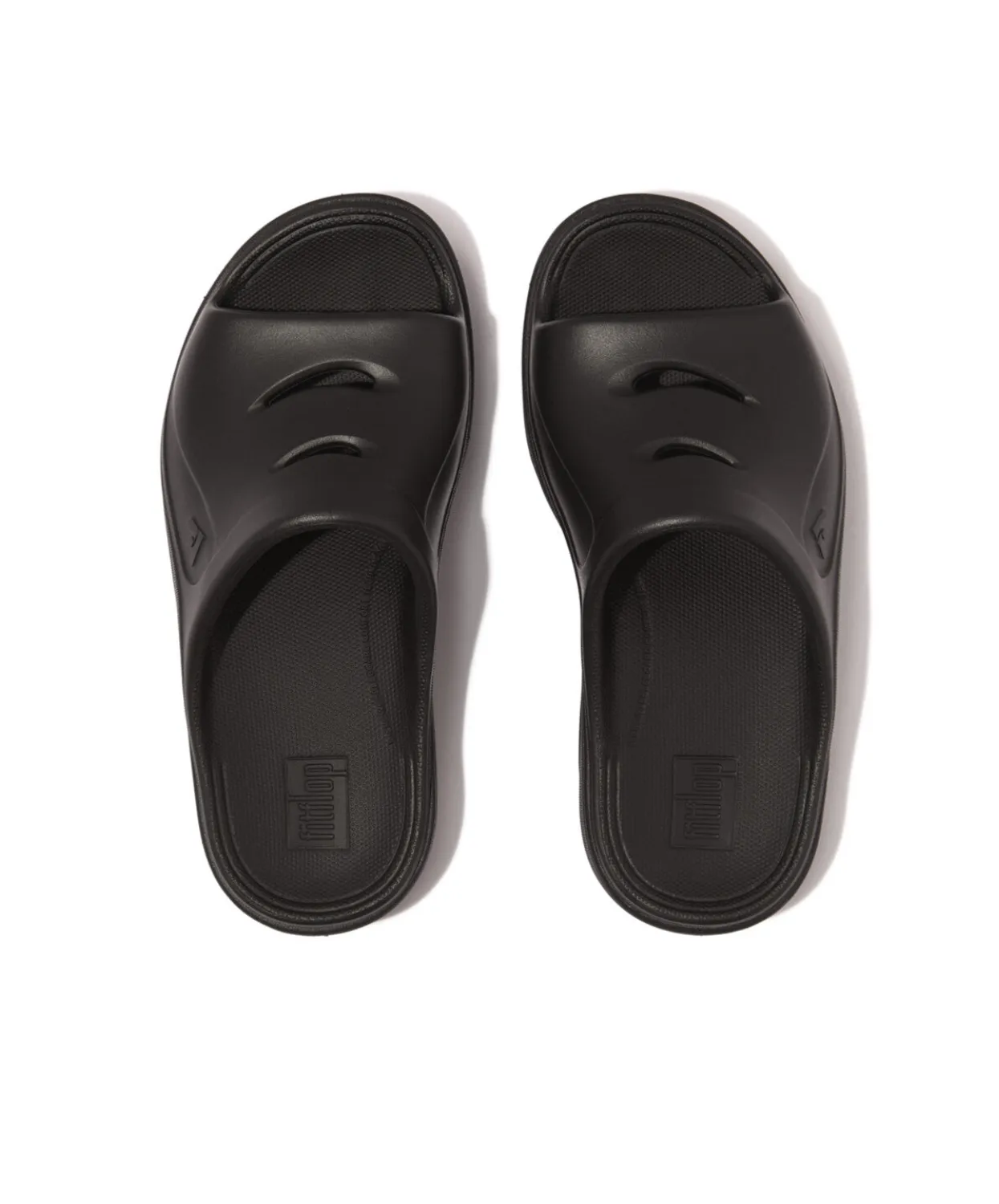 Womens Fitflop Shoes Fitflop Relief Recovery Slides Black