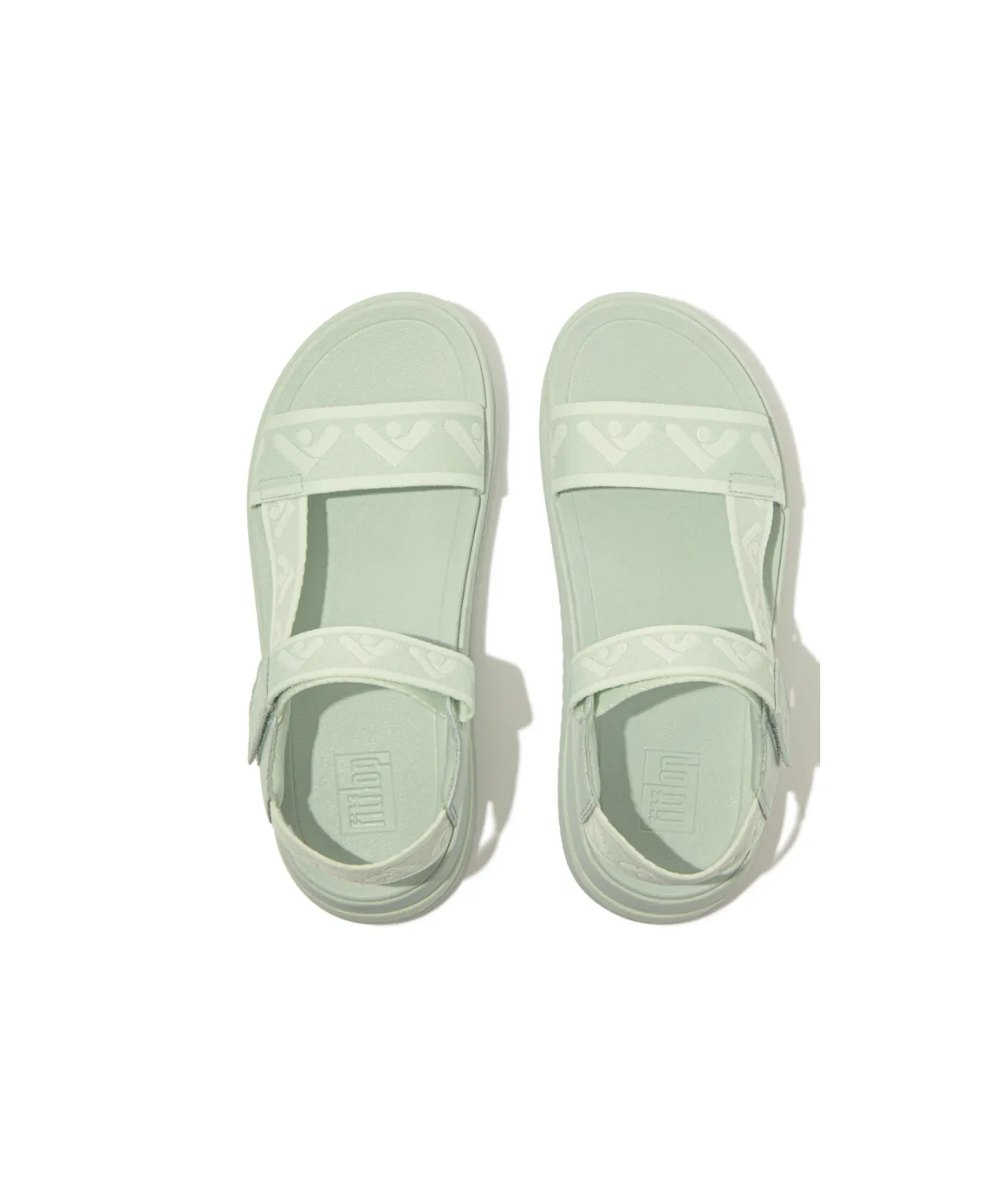Womens Fitflop Shoes Fitflop Surff Webbing Back Strap Sandals Sage Brush