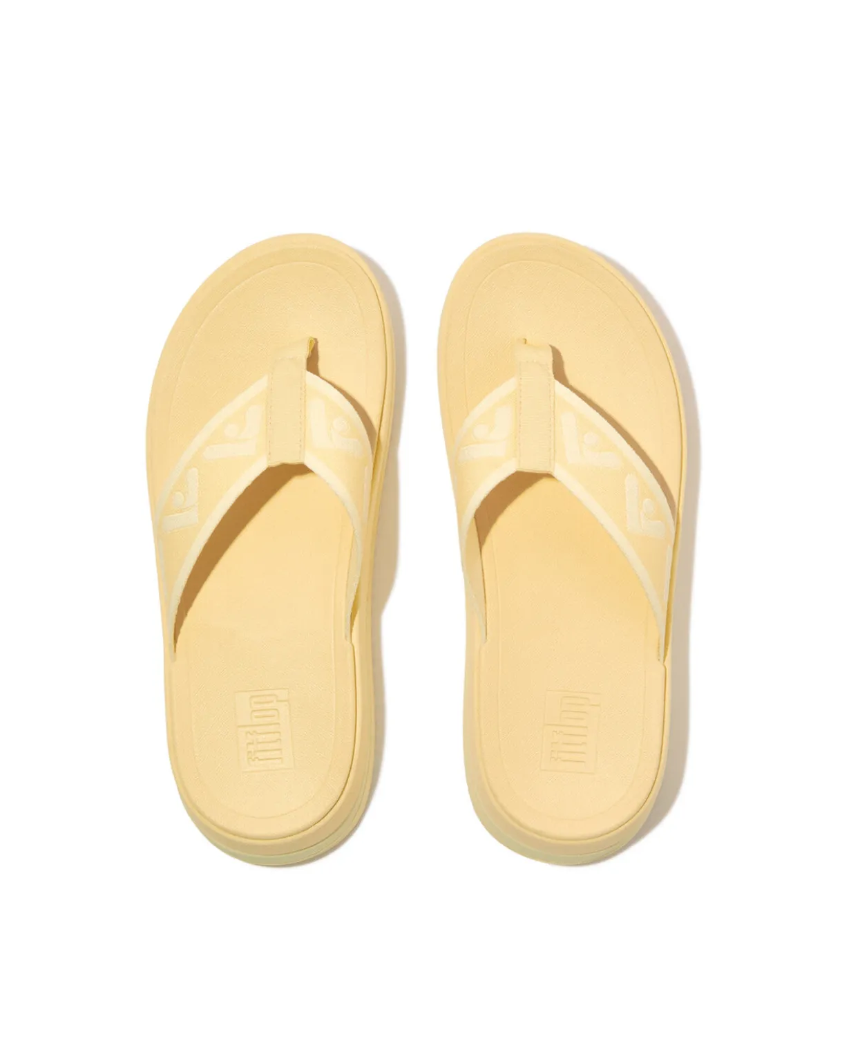 Womens Fitflop Shoes Fitflop Surff Webbing Toe Post Sandals Mellow Yellow