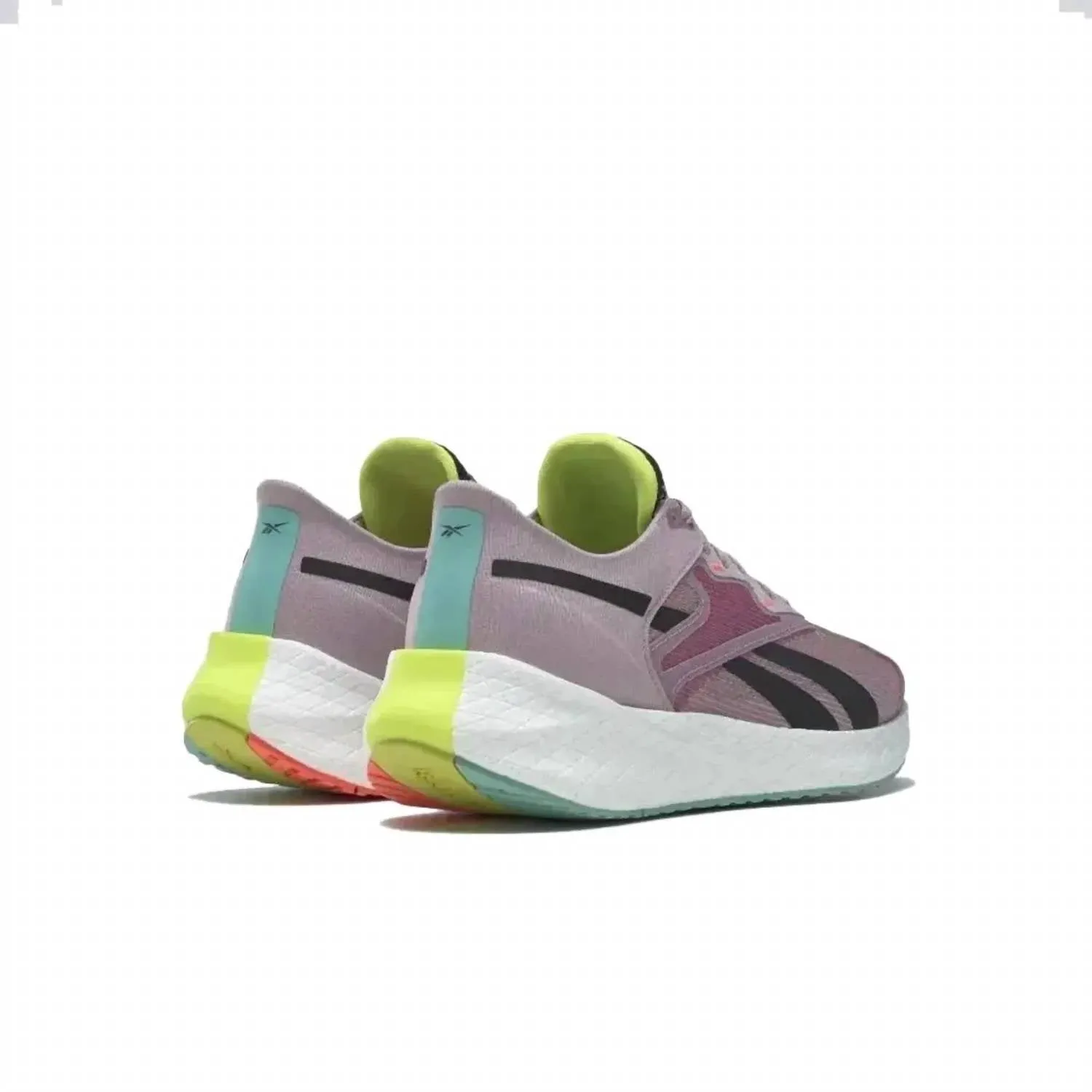 Women's Floatride Energy Symmetro 2 Running Shoes In Infused Lilac / Acid Yellow / Semi Classic Teal