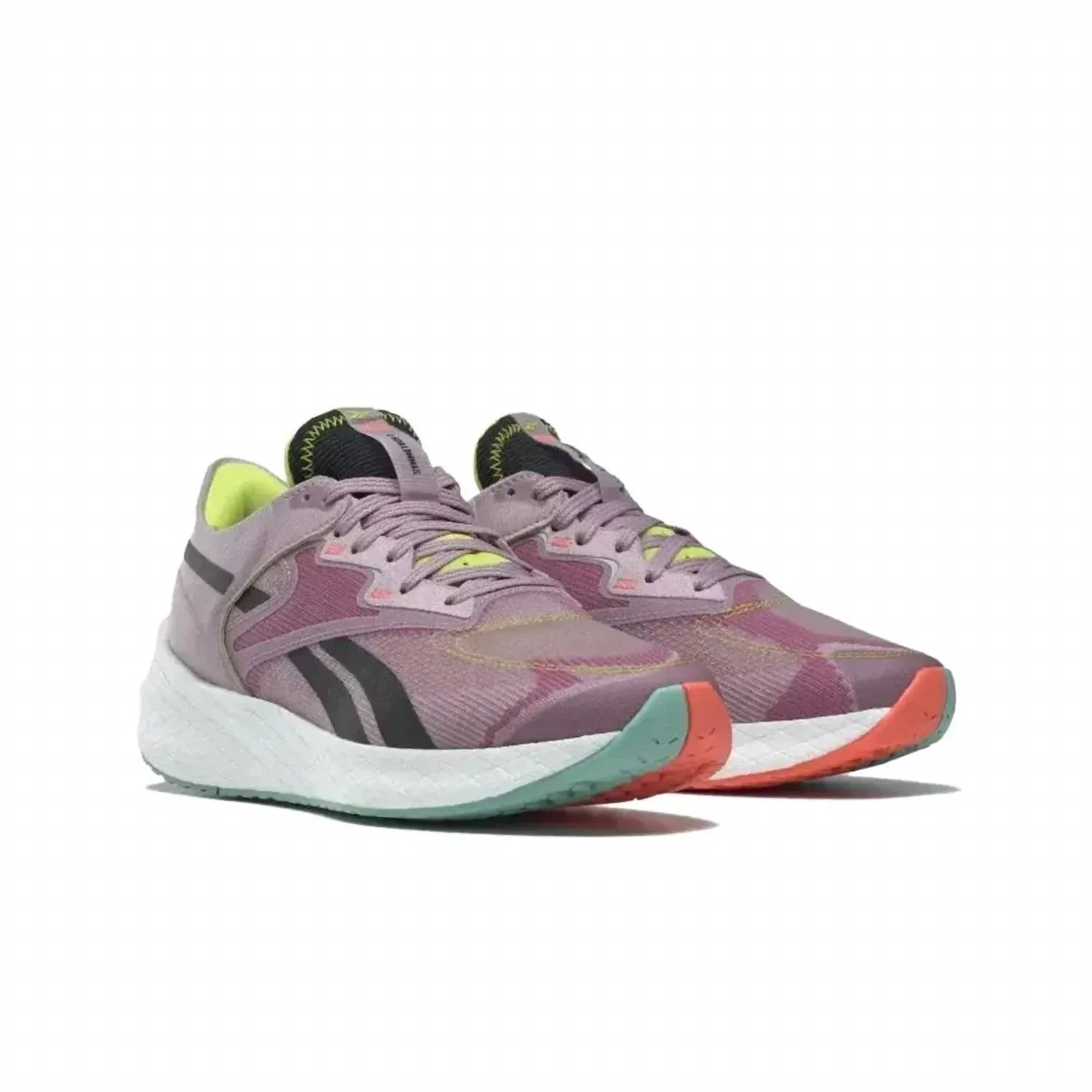 Women's Floatride Energy Symmetro 2 Running Shoes In Infused Lilac / Acid Yellow / Semi Classic Teal