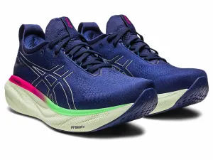 Women's Gel Nimbus 25 Running Shoes In Indigo Blue/pure Silver