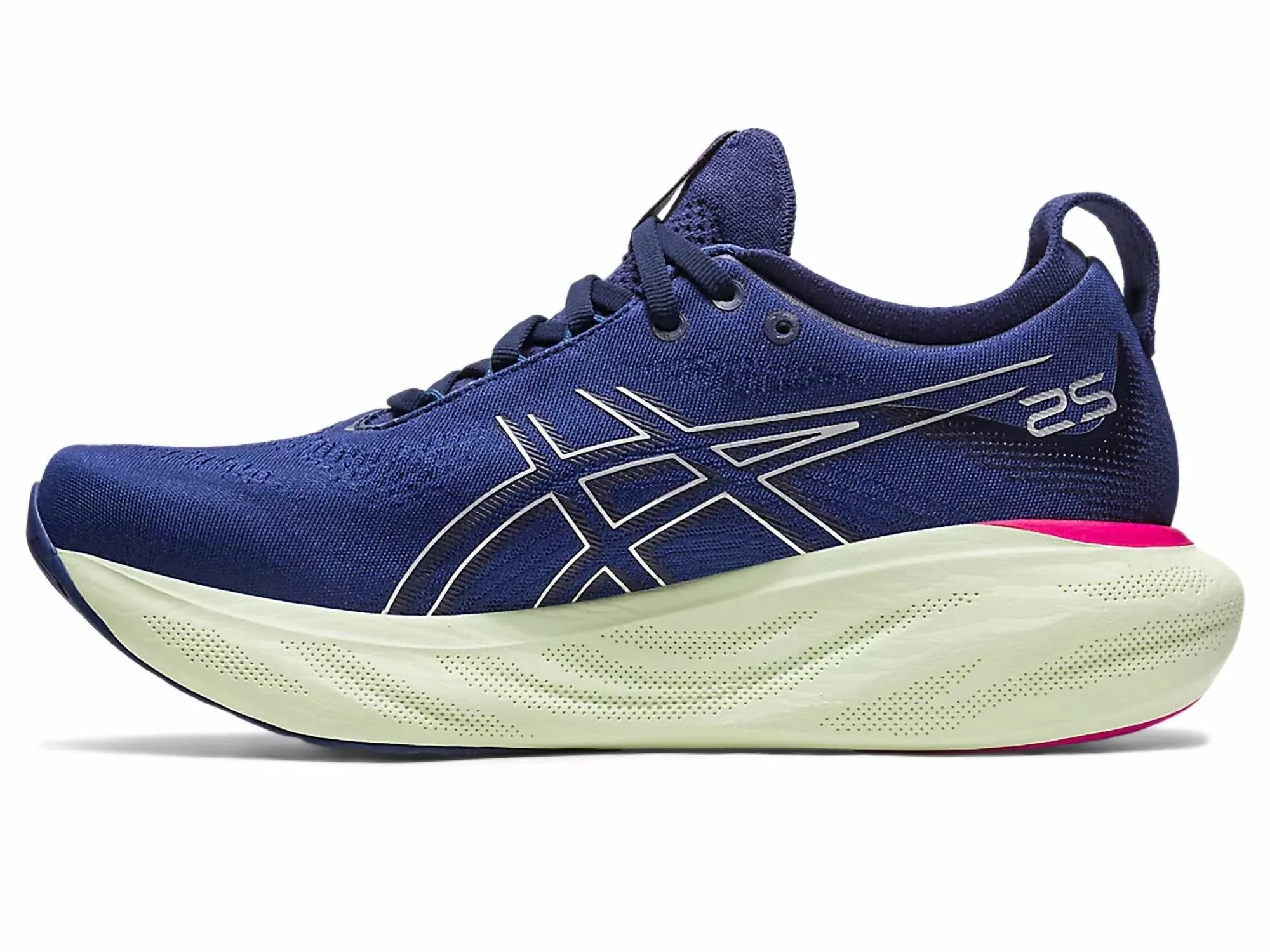Women's Gel Nimbus 25 Running Shoes In Indigo Blue/pure Silver