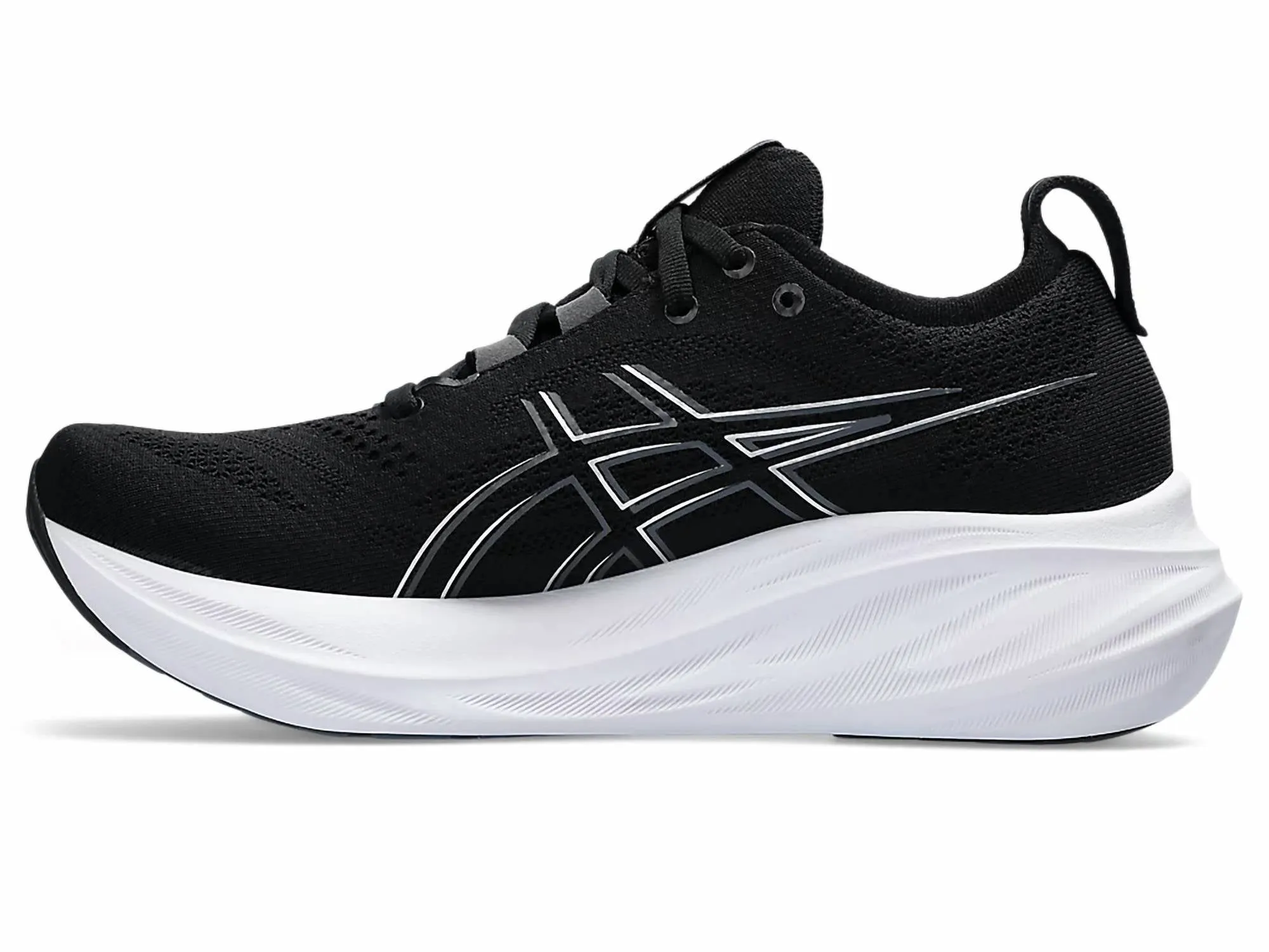 Women's Gel Nimbus 26 Running Shoes In Black/graphite Grey