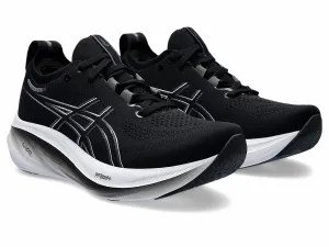 Women's Gel Nimbus 26 Running Shoes In Black/graphite Grey