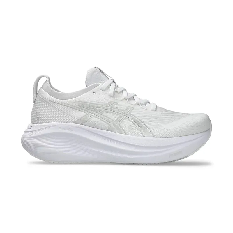 Women's Gel-Nimbus 27 White/Glacier Grey