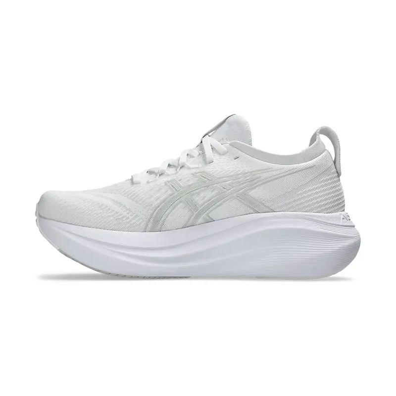 Women's Gel-Nimbus 27 White/Glacier Grey