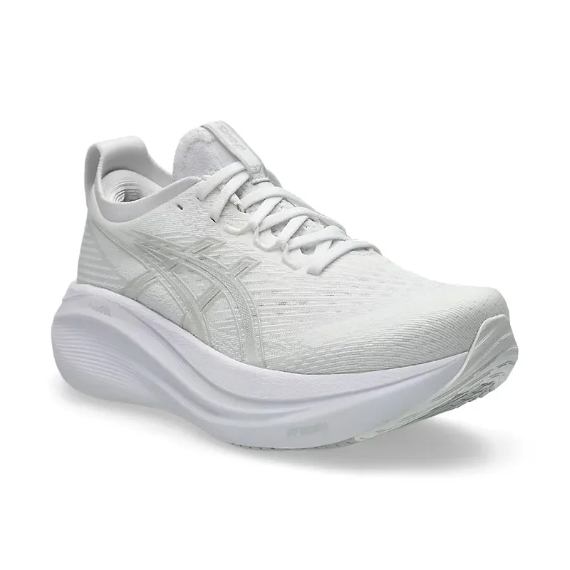 Women's Gel-Nimbus 27 White/Glacier Grey