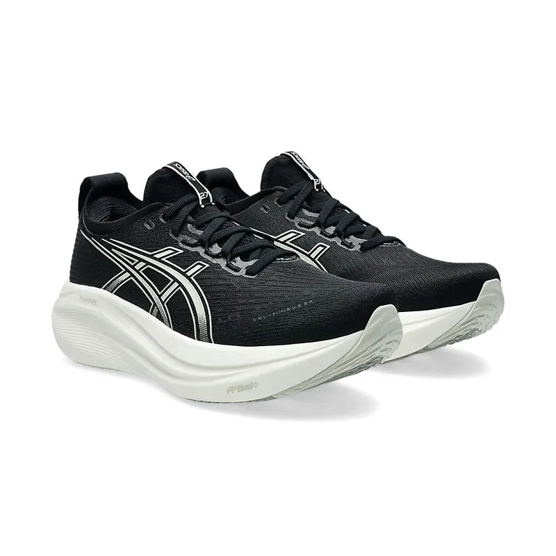 Women's Gel-Nimbus 27 (WIDE) Black/Lake Grey