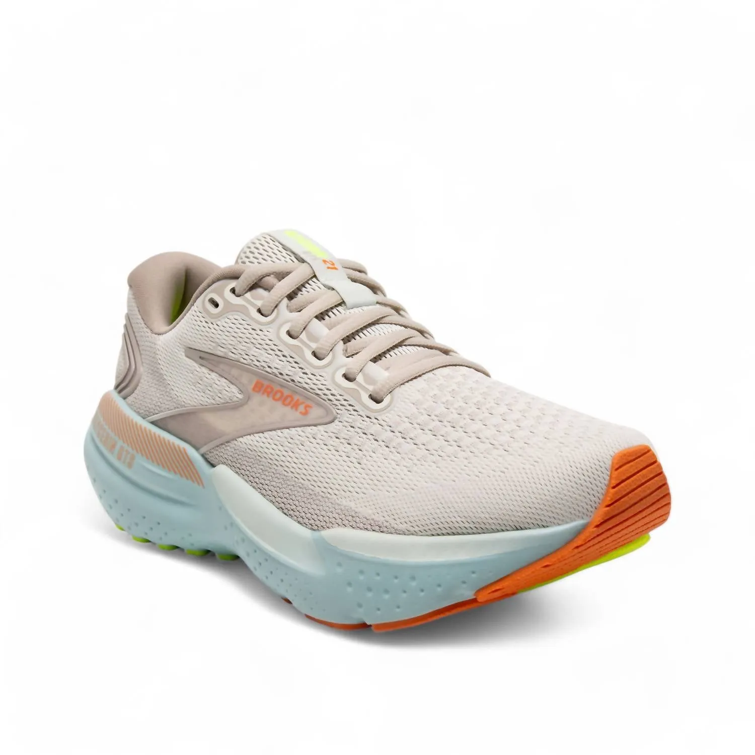 Women's Glycerin Gts 21 Running Shoes In Coconut/aqua/sunset