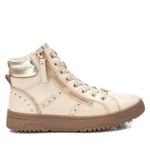 Women's Leather Ankle Booties In Ice