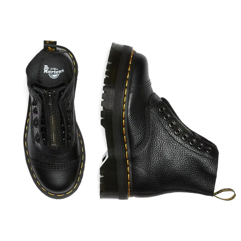 Women's Quad Retro Black Milled Nappa