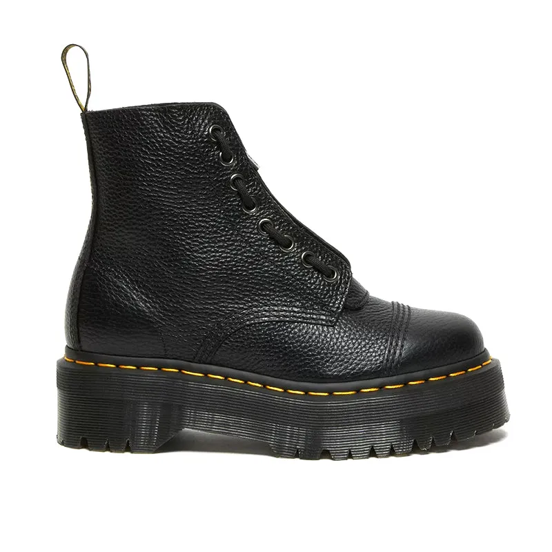 Women's Quad Retro Black Milled Nappa