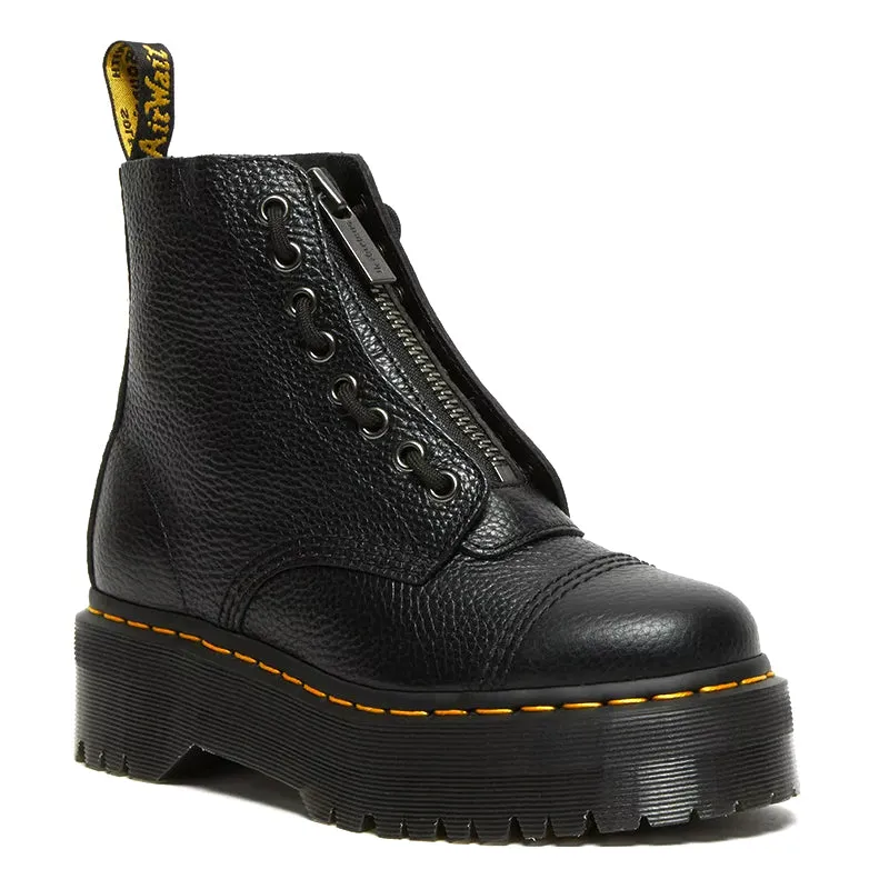 Women's Quad Retro Black Milled Nappa