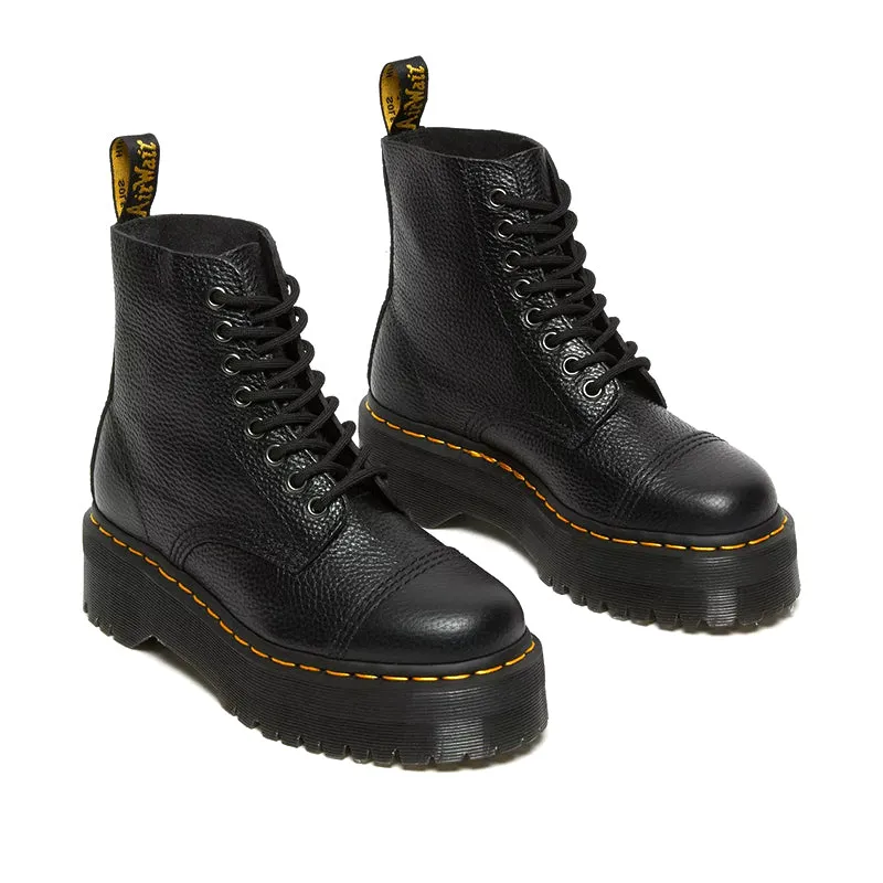 Women's Quad Retro Black Milled Nappa