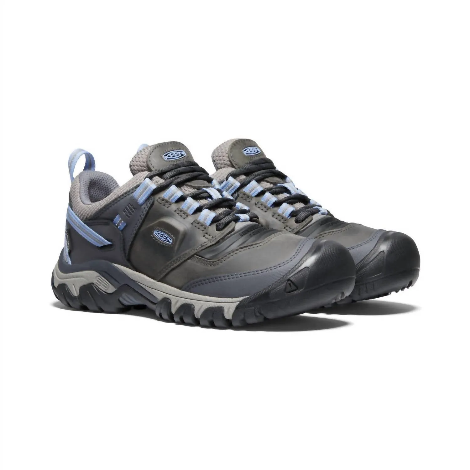 Women’S Ridge Flex Low Waterproof Shoes In Steel Grey/hydrangea