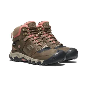 Women’S Ridge Flex Low Waterproof Shoes In Timberwolf/brick Dust