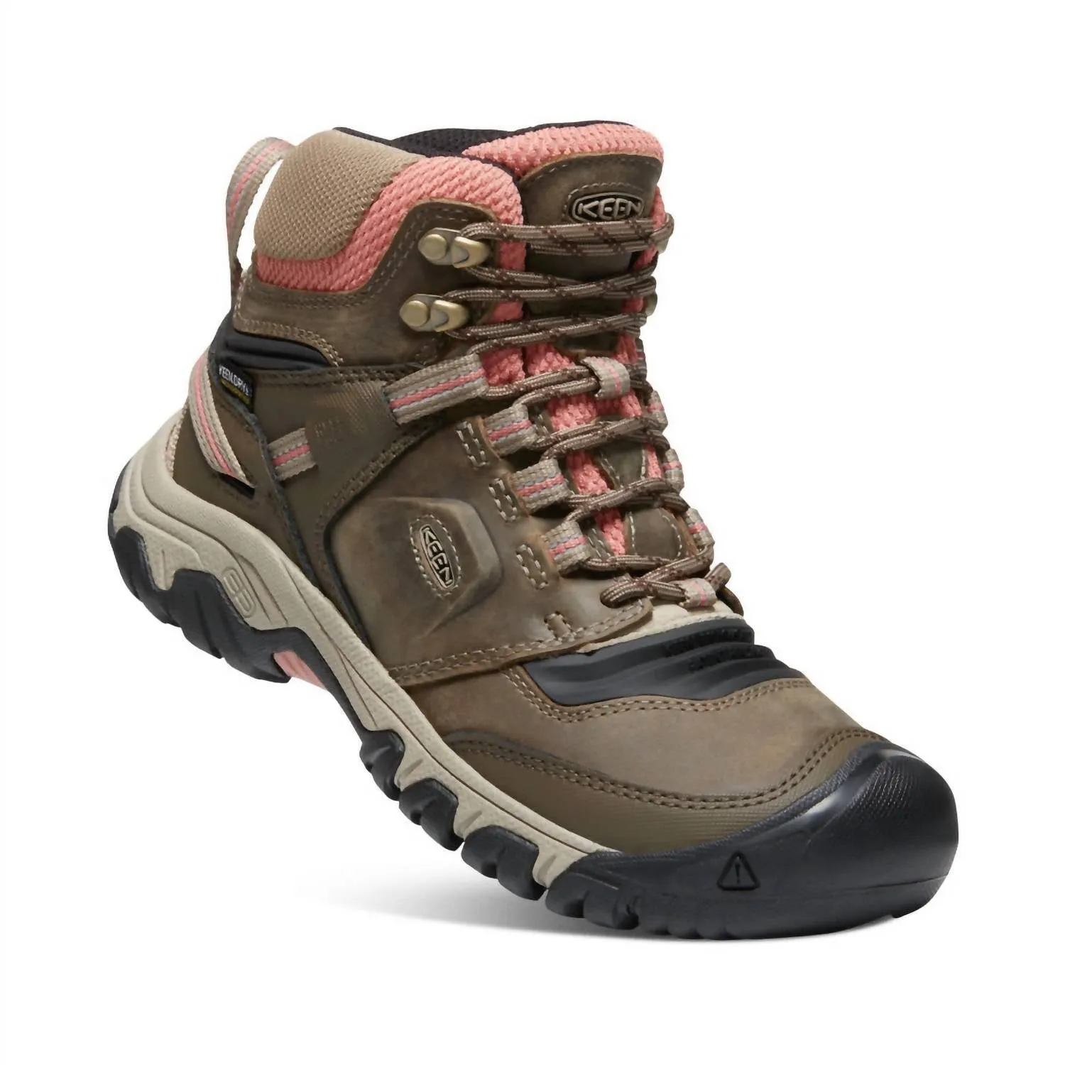 Women’S Ridge Flex Low Waterproof Shoes In Timberwolf/brick Dust