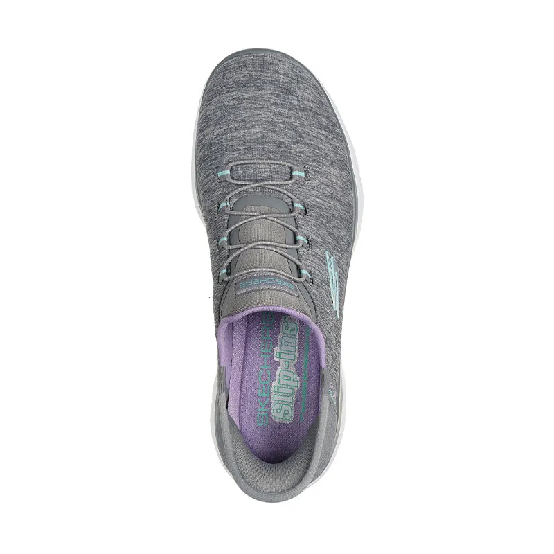 Women's Slip-ins Summits Dazzling Haze Gray Mesh/Multi Trim