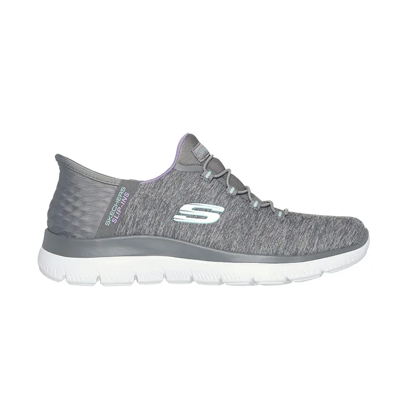 Women's Slip-ins Summits Dazzling Haze Gray Mesh/Multi Trim
