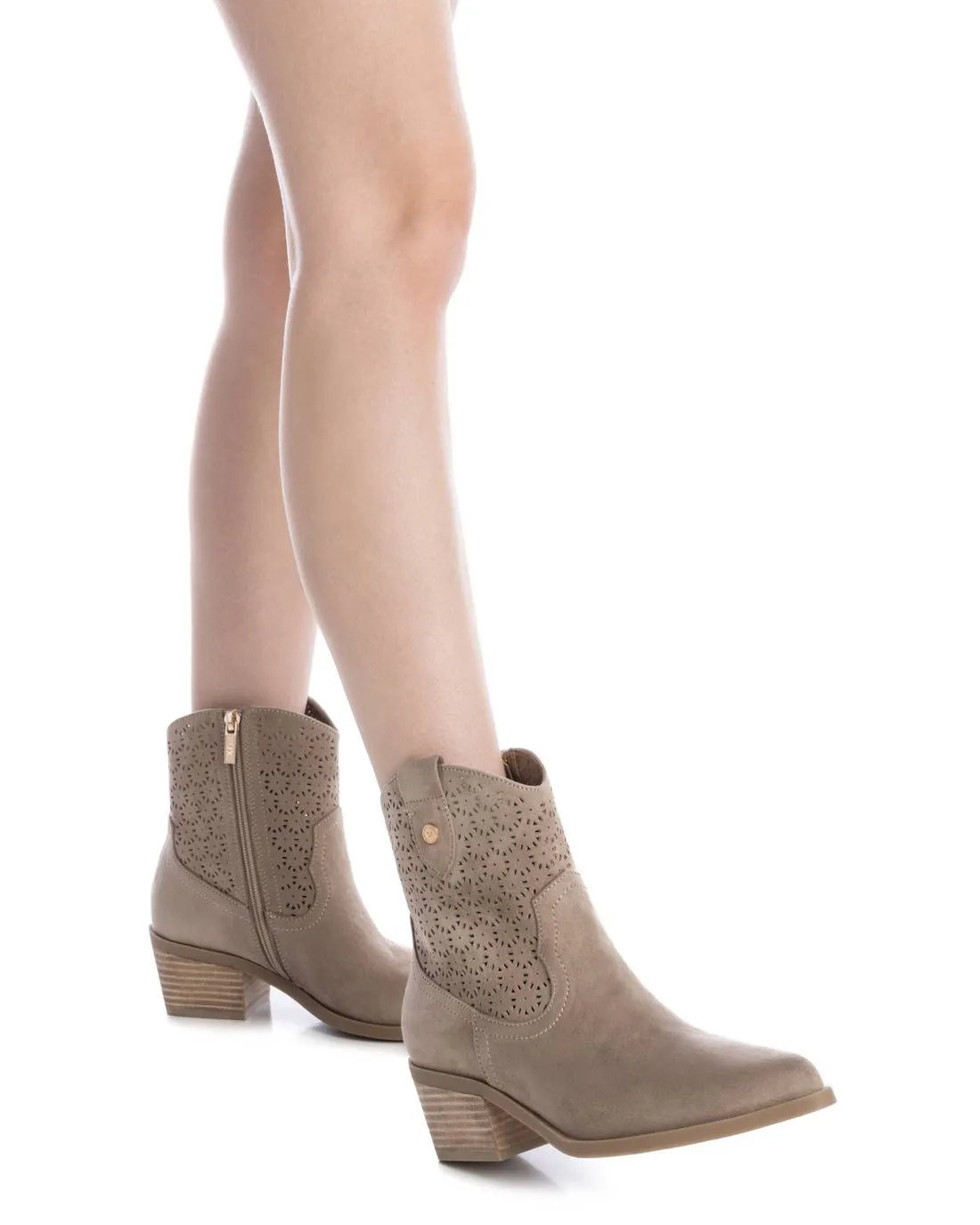 Women's Suede Ankle Booties By XTI