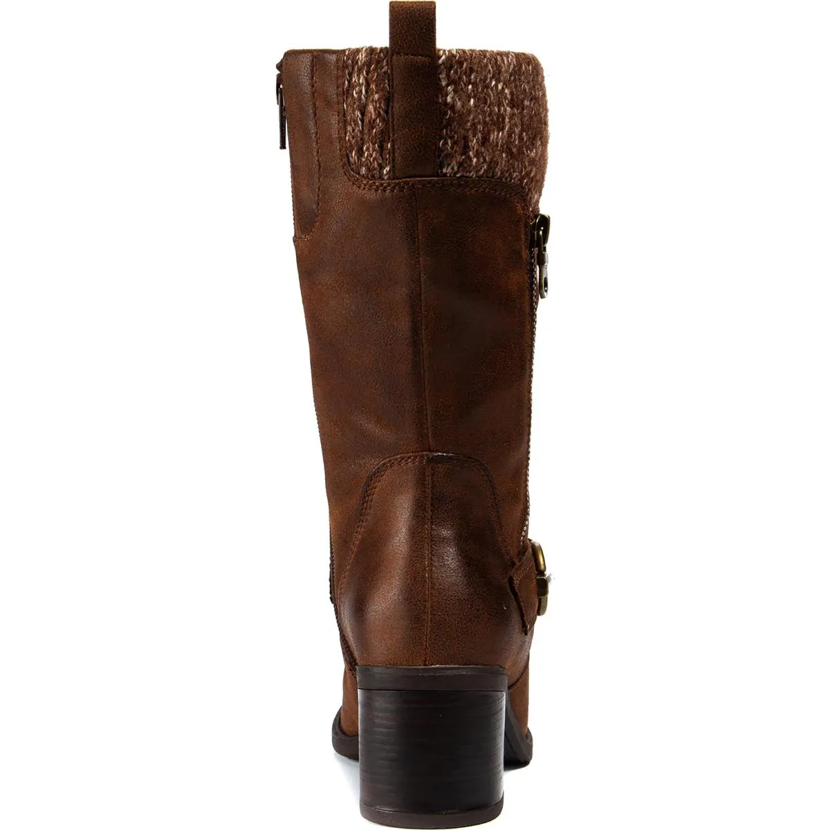 Wylla Womens Casual Round Toe Mid-Calf Boots