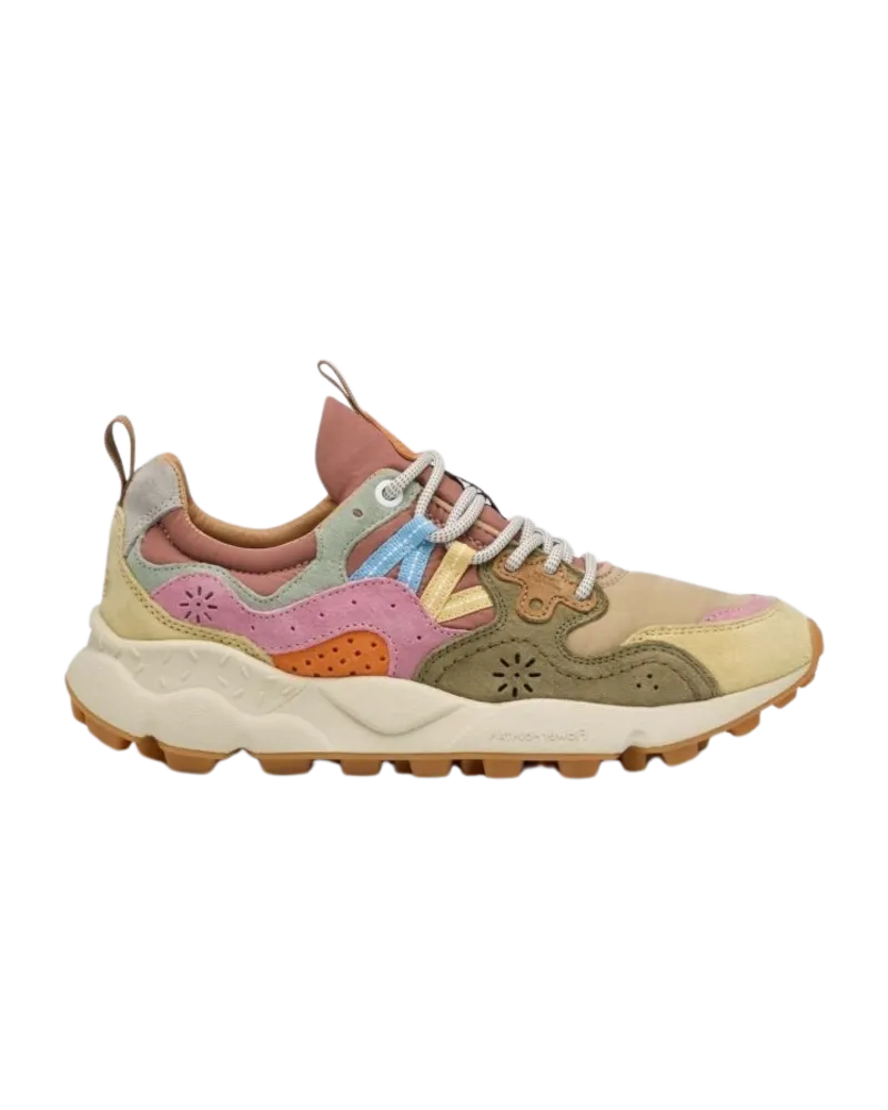 Yamano 3 Woman Shoes in Cream, Taupe & Militare