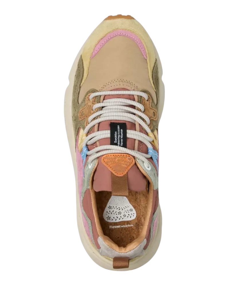 Yamano 3 Woman Shoes in Cream, Taupe & Militare
